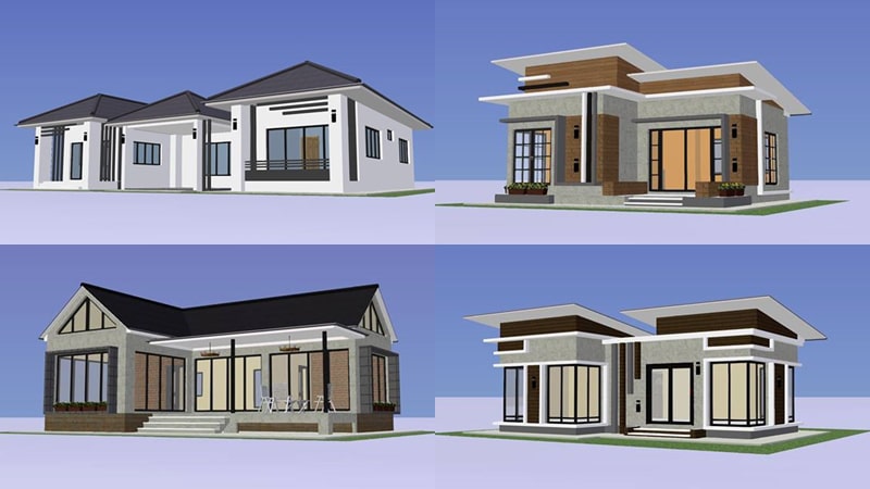 One-story house design ideas, budget 1 million