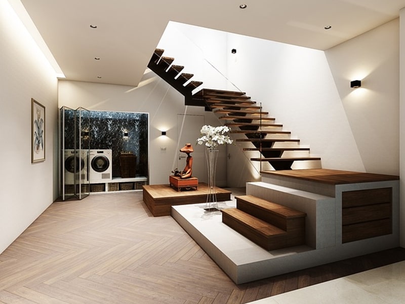 Recommended feng shui stairs in the house